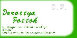 dorottya pottok business card